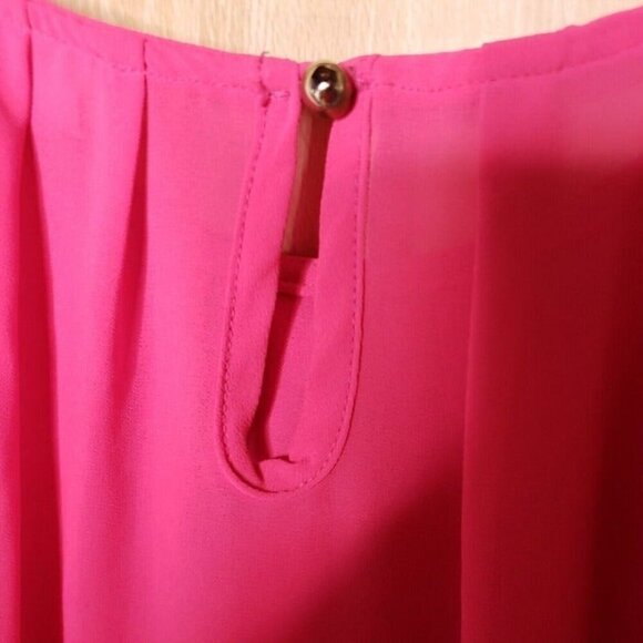 A'Gaci Womens Pink Roll Tab Sleeve Blouse Small - Picture 5 of 7